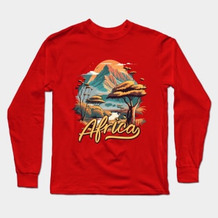 Beautiful African Landscape Long Sleeve T-Shirt